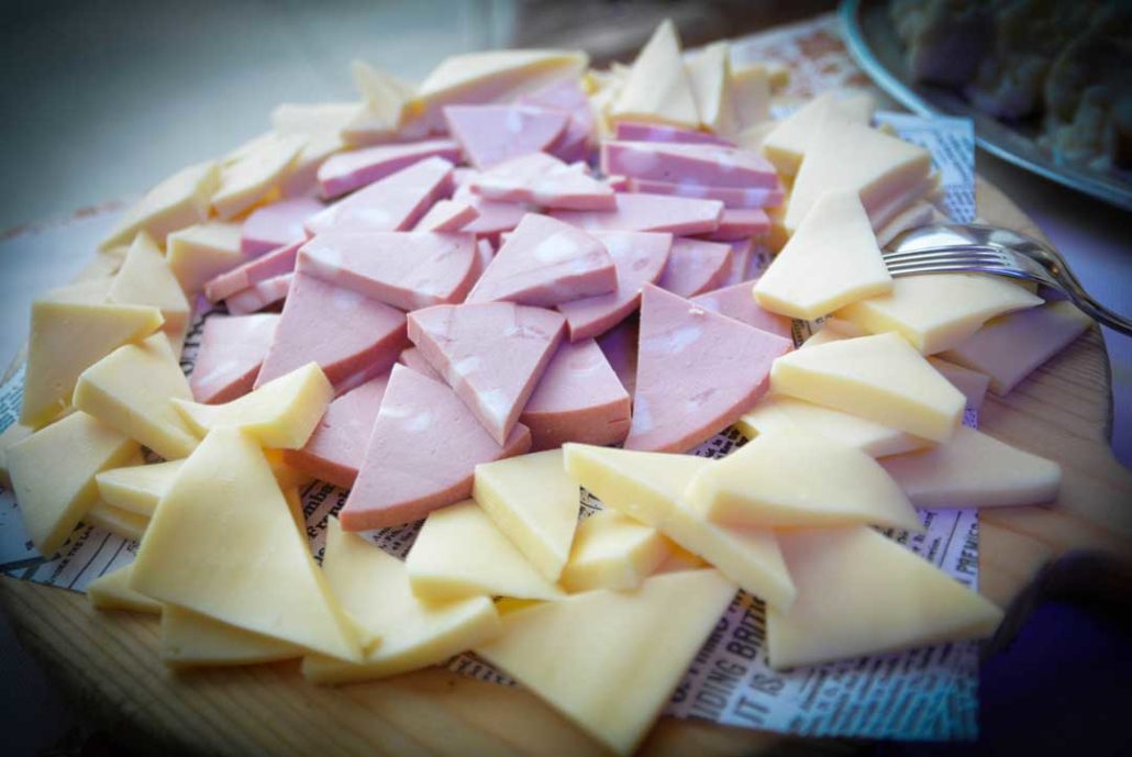Spicchi Mortadella e Formaggio